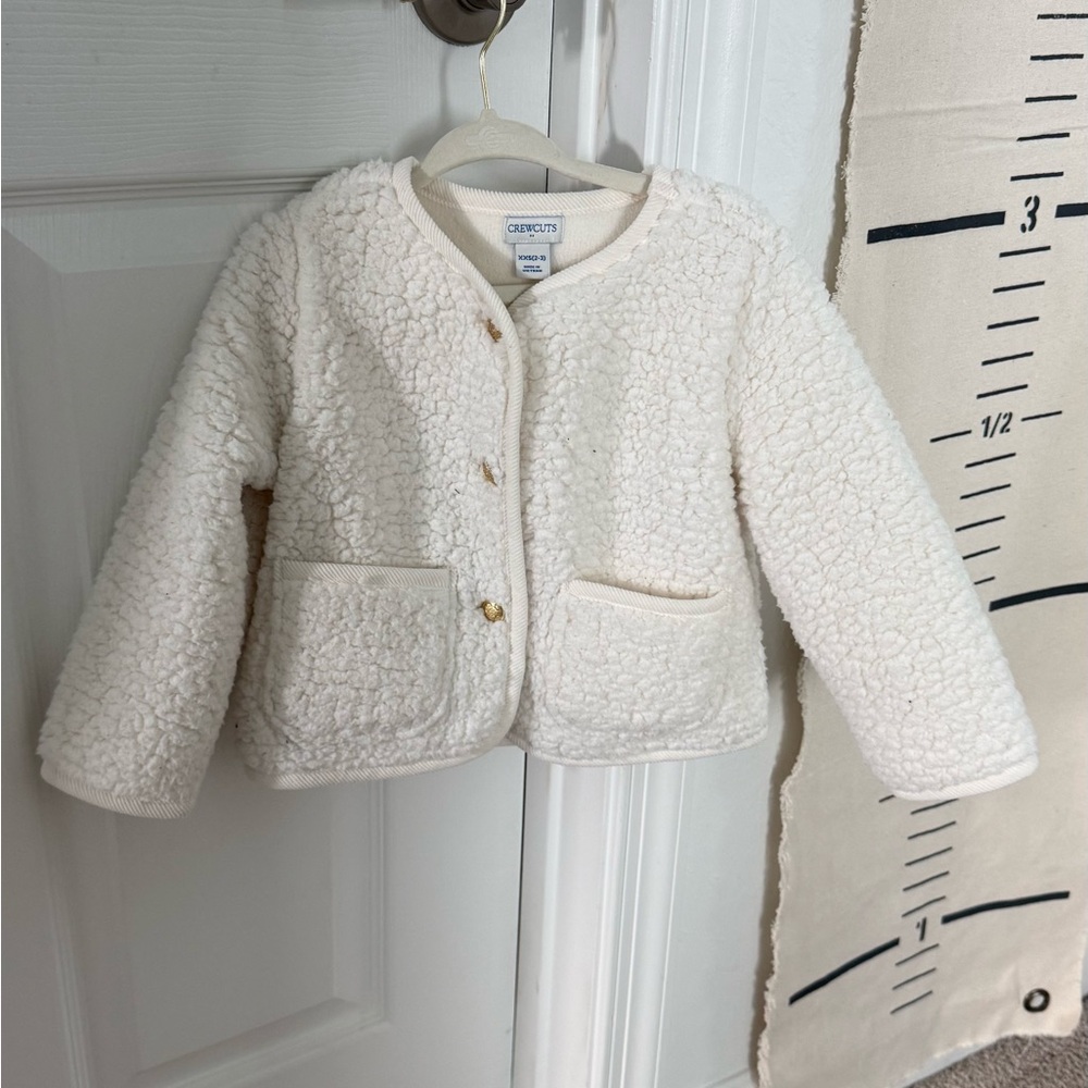 Crewcuts Cream Sherpa Kids Jacket